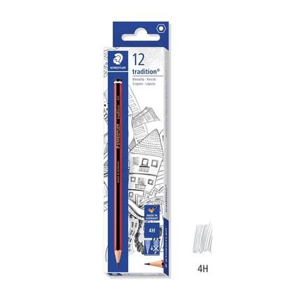 12 шт./коробка немецкий STAEDTLER эскиз карандаш 2H-6B Профессиональный рисунок и пишущий карандаш 110 - Цвет: 4H