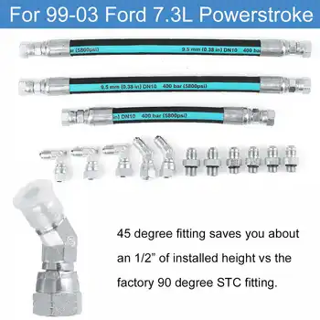 

High Pressure Oil Pump HPOP Hoses Powerstroke Oil Pumps Hoses Lines For Ford 99-03 7.3L Powerstroke High Pressure Oil Pump Set