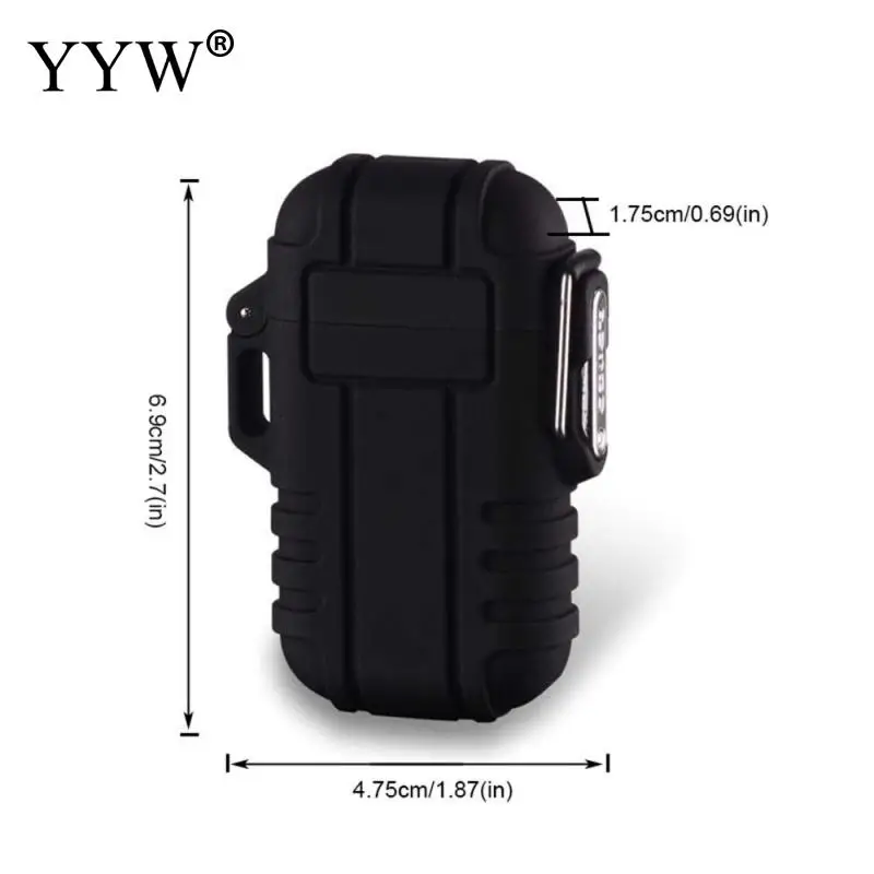 Explorer Lighter Encendedor Outdoor Use Waterproof Windproof Double Arc Pulse Cigarette Smoking Lighter USB Charging Lighters