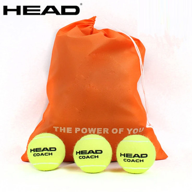 3/6/12 PCS Original HEAD Tennis Ball Tennis Training Balls Tenis Ball Coach Balls Trainer Pelotas Tennisballs Wool Rubber tennis balls rubber tennis