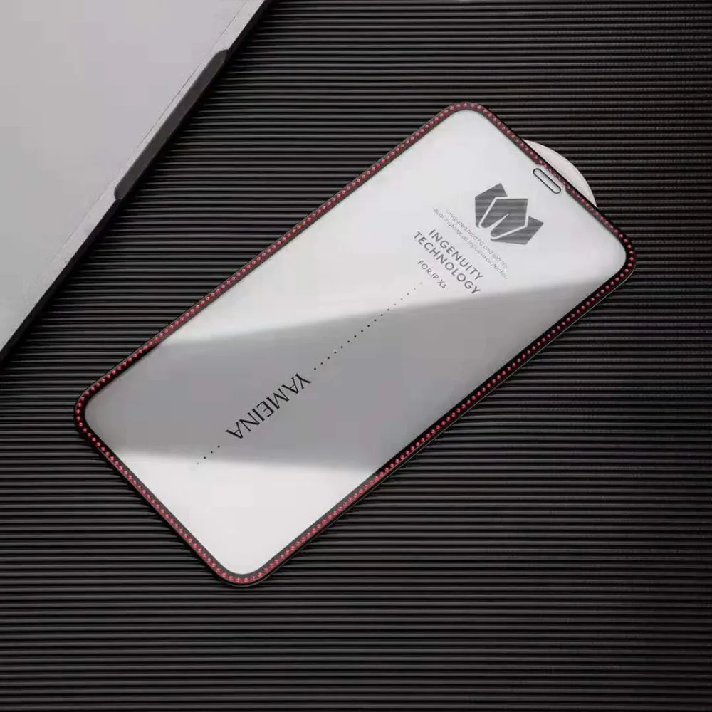 Роскошная блестящая Алмазная пленка из закаленного стекла для iPhone 11 Pro MAX XR XS MAX X6 6S 7 8 Plus, защита экрана, полное покрытие, стеклянная пленка