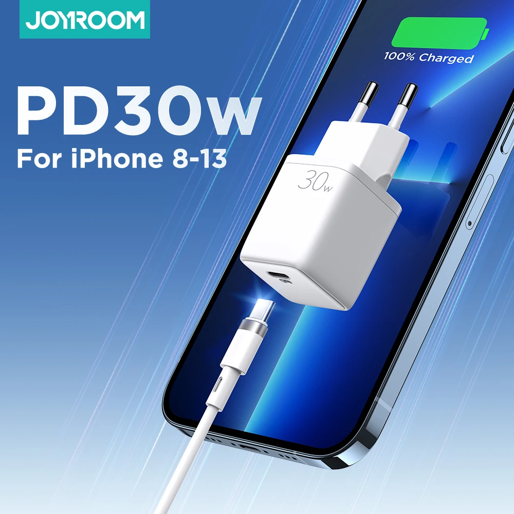 Joyroom 30W USB C Charger Support Type C PD Fast Charge QC3.0 Portable