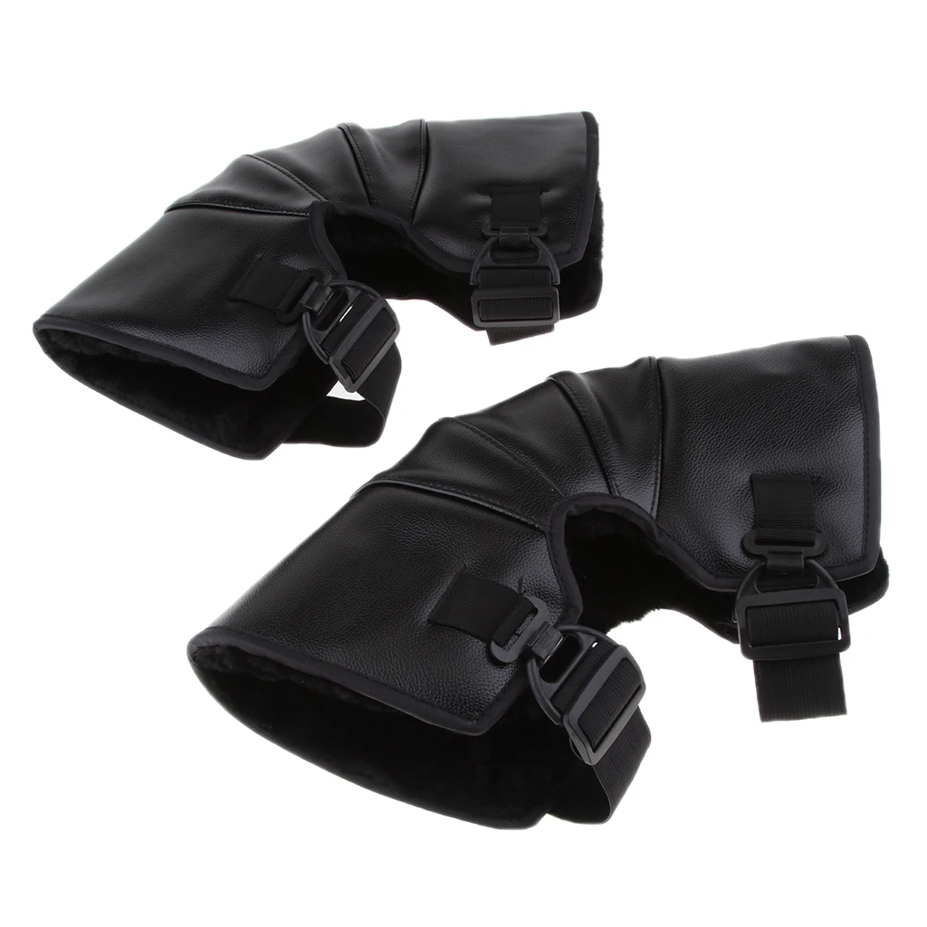 Motorcycle Thicken Windproof Knee Pads Sleeve Warmers Thermal Knee Wrap 35cm