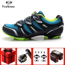 Tiebao велосипедная обувь с добавлением SPD, набор педалей, мужские кроссовки, женские дышащие самозакрывающиеся zapatillas ciclismo mtb, обувь для горного велосипеда