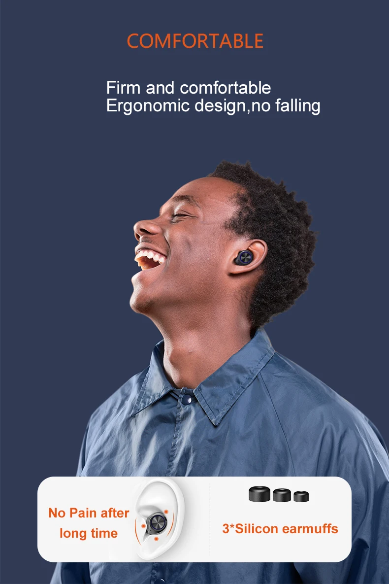 TWS Earbuds Earphone TW90 Wireless Bluetooth 5 0 LED Display Touch Control Headphone HiFi headset with microphone auto connect