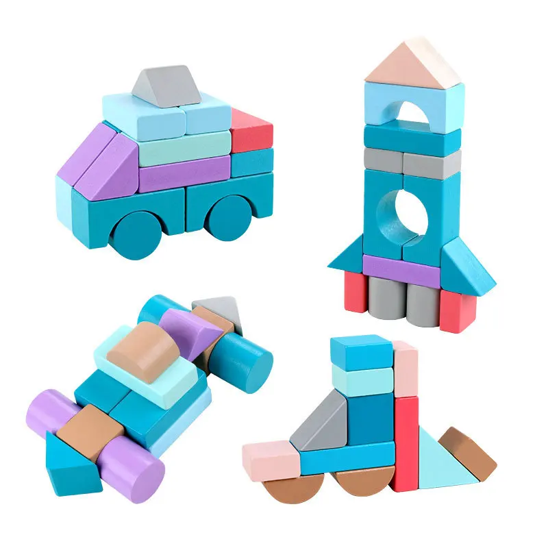 

Macarons Building Blocks Lettered with Numbers Educational CHILDREN'S Toy 3-8-Year-Old 108 Early Education Assembling Building B