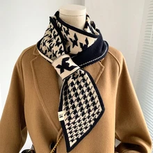 Christmas Pure Cotton Lady Big Shawl Imitation Cashmere Scarf Soft Skin-friendly Thickening Warm Letter Printing Shawl Scarf