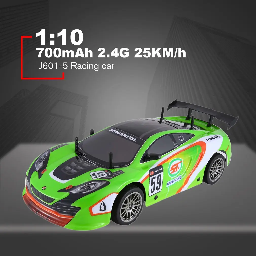 1/10 700mAh 2 4G гоночный автомобиль 1:10 RC модель автомобиля 25 км/ч плоский спортивный
