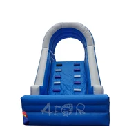 Inflatable Water Play Entertainment Equipment Small Climbing High Temperature Airtight Waterproof Slide With Pool 2