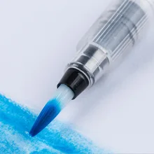 Вода ручка Твердые акварельные краски ручной Покрашенный набор воды хранения кисти большой емкости заостренный плоской головкой