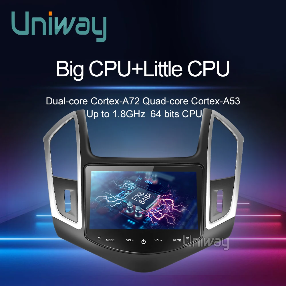 Uniway DSP ips android 9,0 автомобильный dvd gps для Chevrolet Cruze 2013 автомобильный Радио gps Навигация стерео с рулевым колесом