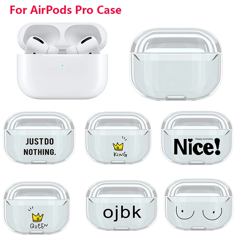 Прозрачные чехлы для airpods pro Не доставая его из чехла apple Роскошный милый чехол ТПУ