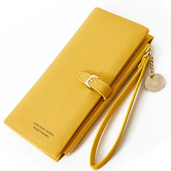 

Wristband Women Long Many Departments Wallet Female Wallets Clutch Ladies Carteras Lady Purse Zipper Phone Pocket Card Holder