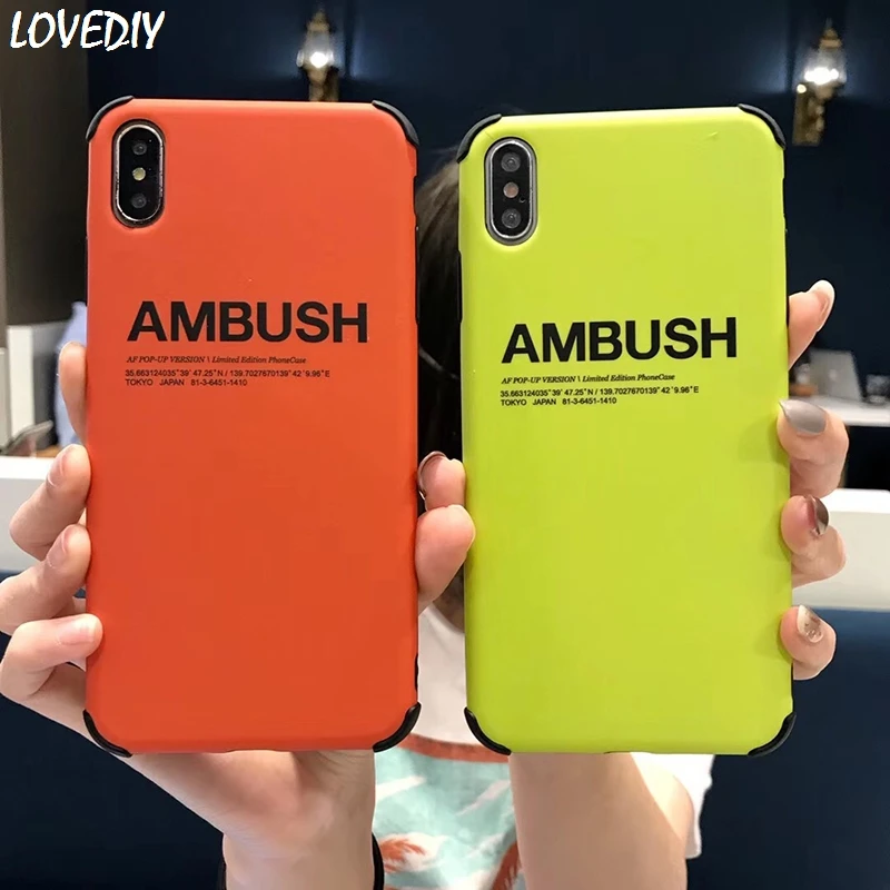 Новый японский тренд бренд засада Мягкий силиконовый чехол для iphone 11 Pro X XS Max Xr 7 8 6