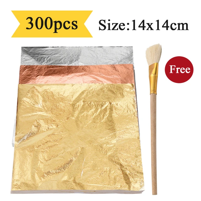 Imitation Gold Leaf Paper Gold Foil Sheets Gilding Copper Aluminum