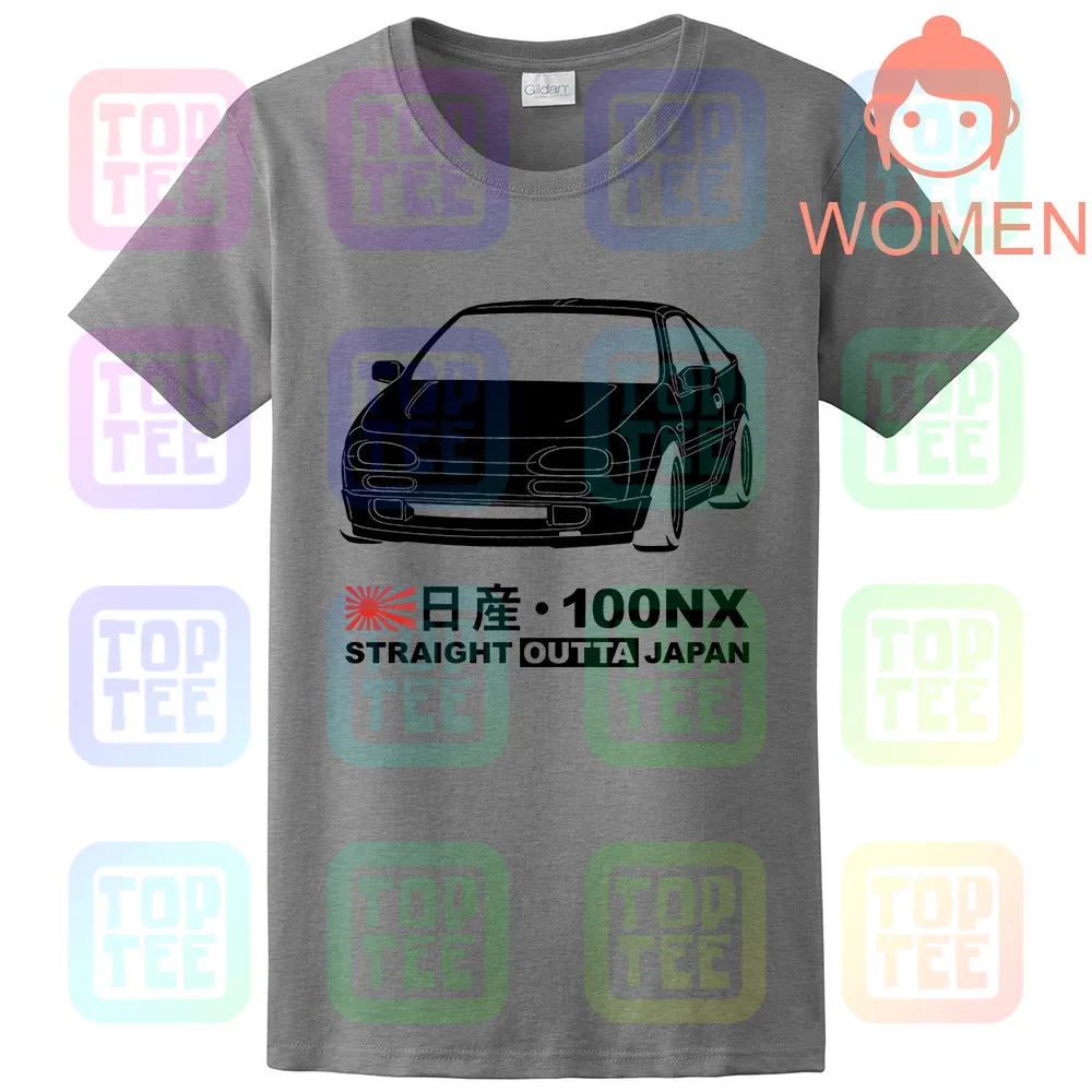 GT-shirt Nissan 100NX B13 Футболка tee - Цвет: Women Grey