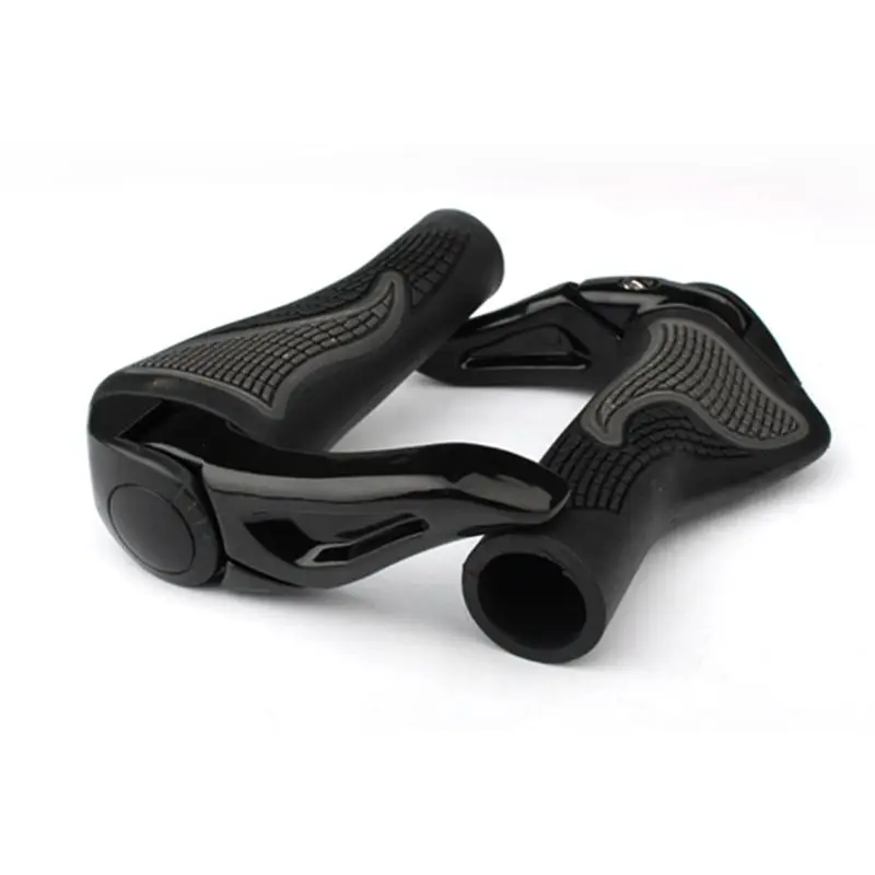 Cycling Mountain Bike Handlebar Grips Bar End Locking Bicycle Hand-cranked Handle Cover G99D - Цвет: Черный