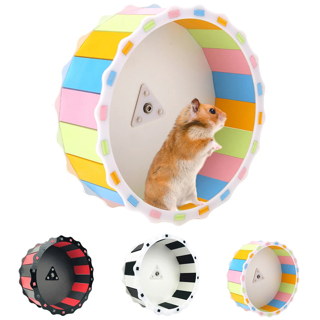 

Small Pets Guinea Pig Hamster Wheel Silent roller Running Sports Round Wheel Hamster Cage Accessories Exercise Wheel for Pet Toy
