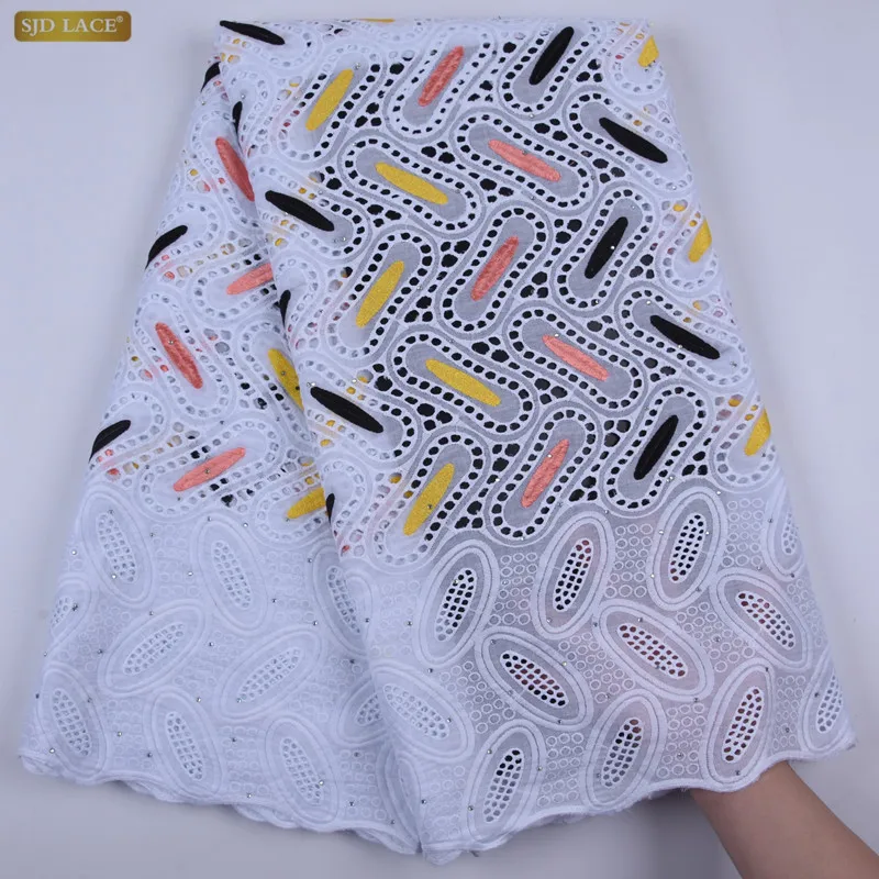 Dubai Lace Fabrics High Quality Cotton Lace Cotton Dry Lace Fabric Swiss Voile Lace In Switzerland A1722