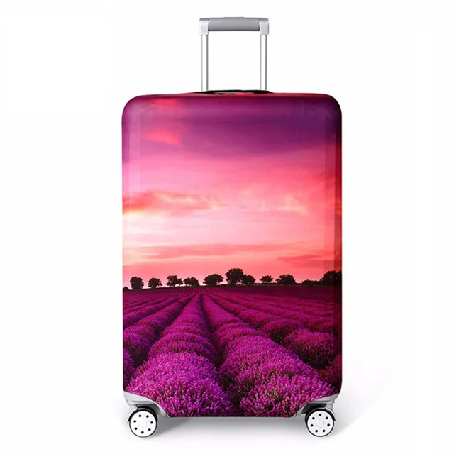 World Map Travel Luggage Suitcase Protective Cover for Trunk Trolley Baggage Case Apply To 18''-32'' Suitcase Cover Elastic - Цвет: as pictures