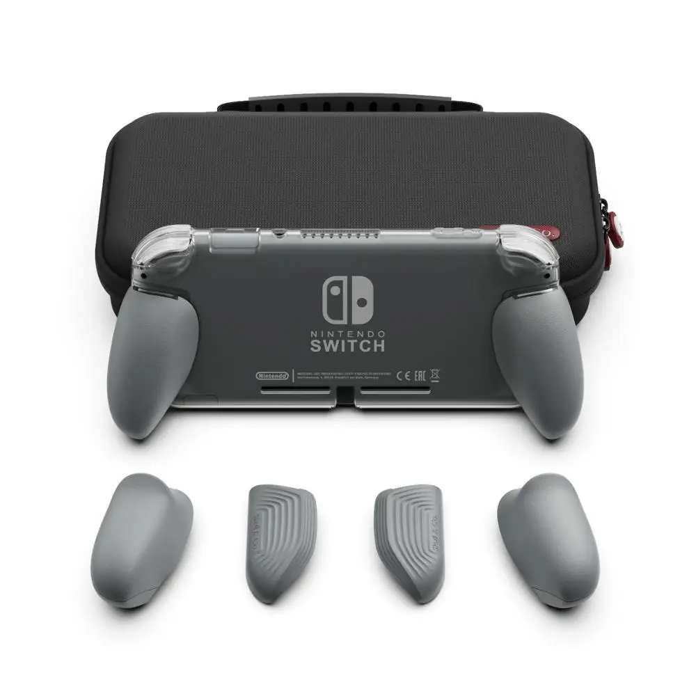Skull & Co.  GripCase Lite with Replaceable Grips MaxCarry Case Lite Storage Bag Cover Shell for Nintendo Switch Lite