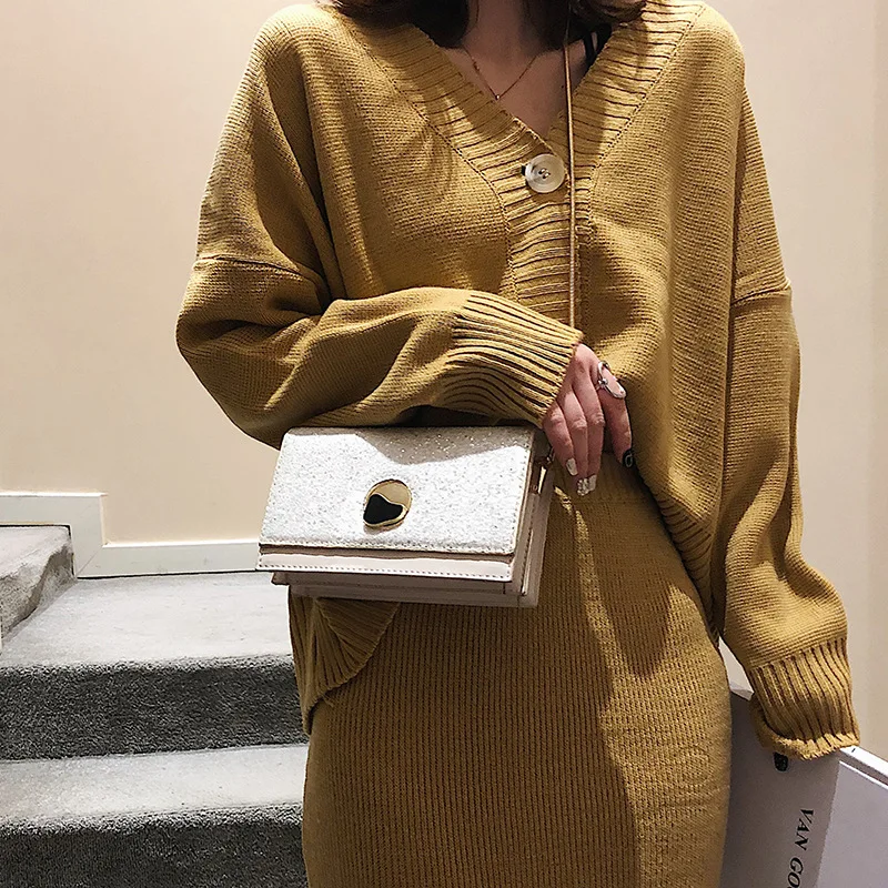 

New Arrival CHIC Sequin Bag Women's 2019 New Style Versatile Fairy Square Sling Bag Korean-style-Style Crossbody Bag