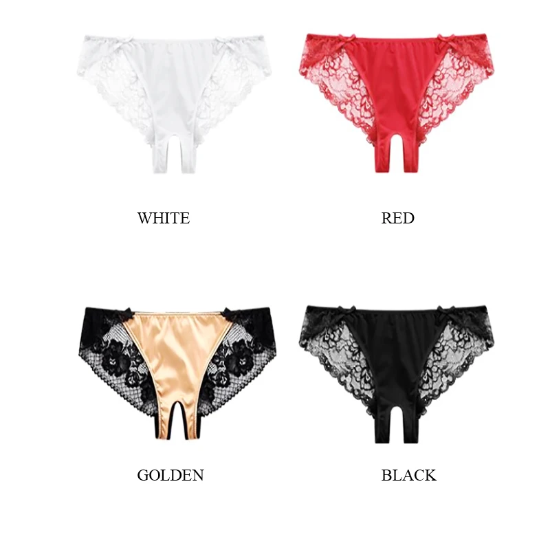 4pc Fashion High Quality Women's Panties Open the bottom Underwear