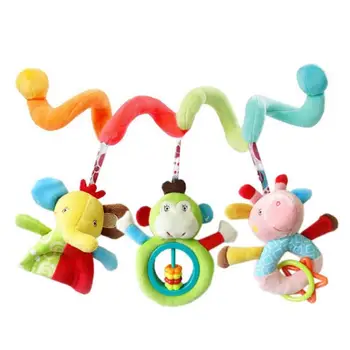 

Baby Toy Newborn Puzzle Bed Plush Boy Girl Bed Bell Trailer Hanging Crib Decorations Educational Toys