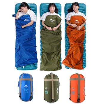 

190*75cm Camping Waterproof Bag Ultralight Travel Mini Lazy Sleeping Bags With Compression Bag Equipment Spring Autumn