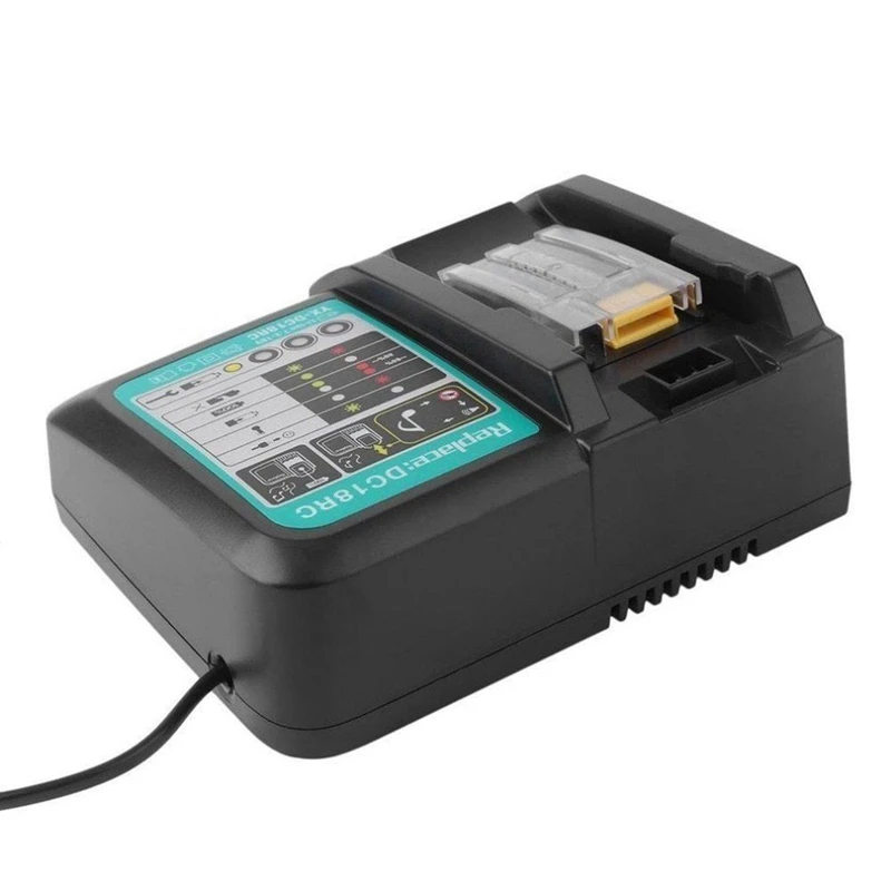Dc18Rct Замена литий-ионного аккумулятора зарядное устройство 6A зарядный ток для Makita 14,4 в 18 в Bl1830 Bl1430 Bl1850 Dc18Rc Dc18Ra мощность тоже
