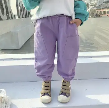 

2020 Korea style baby girls boys pants fashion kids girls pants 1-6t