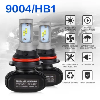 

H2CNC LED Headlight Bulbs Head Light Lamp Bulbs 9004 For car LED lights 2pcs