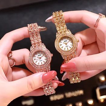 

Women Ladies Bling Diamonds Crystal Strap Watch Fashion Luxury Stainless Steel Analog Quartz WristWatches Gift Relogio Feminino
