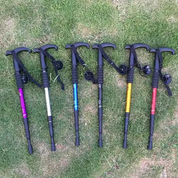 

NEW Stylish Ultra-light Walking Hiking Stick Aluminium Alloy Telescopic Trekking Pole Alpenstock