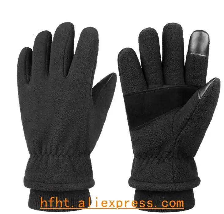 

All-fingered touch screen gloves for men and women in winter, anti-splashing water and Haihuli warm riding gloves