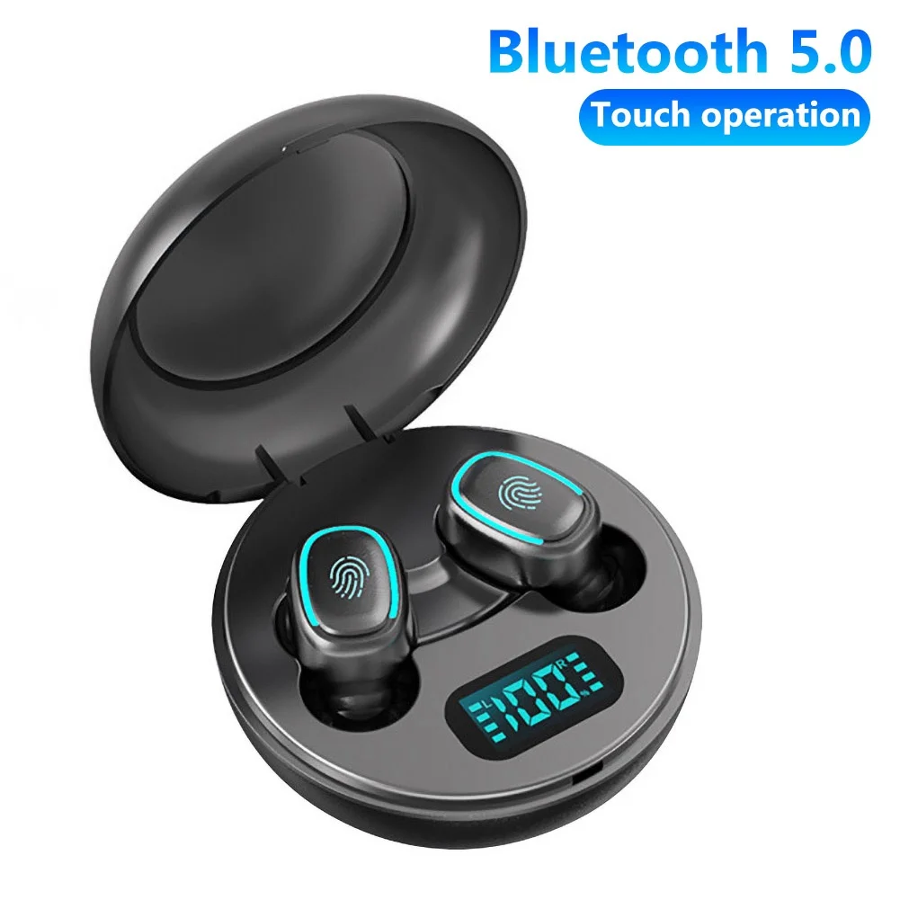 tws wireless headphones hifi in-ear with bluetooth 5.0 digital charging box touch control noise canceling | Электроника