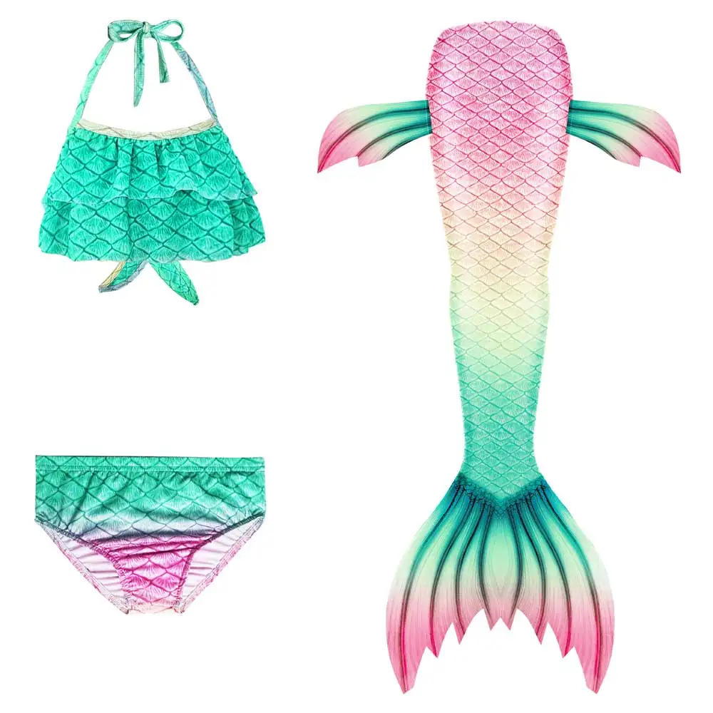 Girls-Walkable-And-Swimmable-Mermaid-Tail-Swimsuit-Cosplay-Costume-Kids-Children-Bikini-And-Sparkle-Mermaid-Swimtail(25)