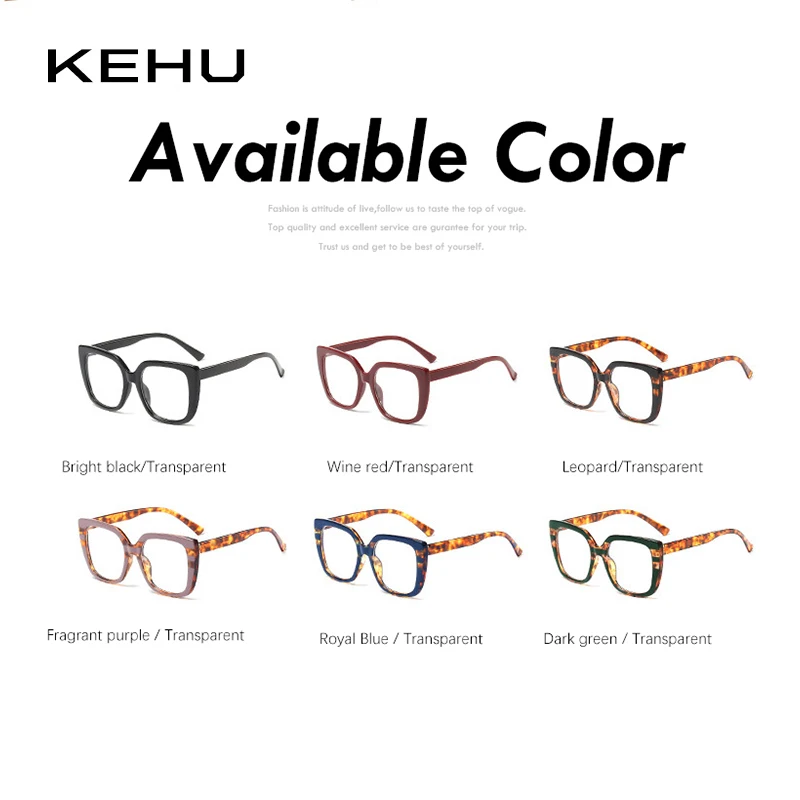 KEHU негабаритная квадратная рамка для очков женские ins Популярные не-очки с оправой для путешествий на открытом воздухе UV400 линзы очки KE7