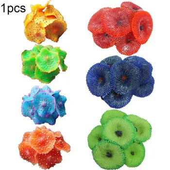 

1PC Aquarium Fish Tank Artificial Soft Flexible Plant Coral Aquarium Decor Simulation Resin Coral Wall