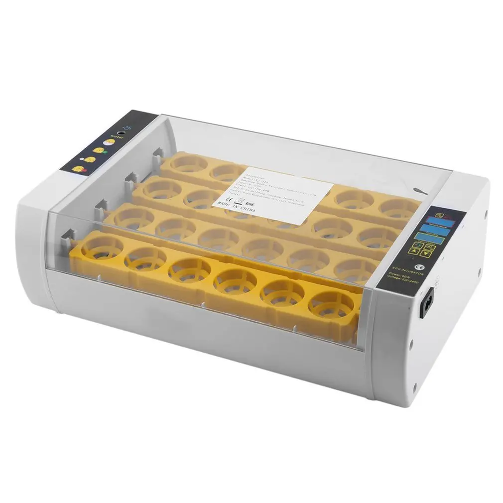 24 ovos incubadora automática girando incubação com