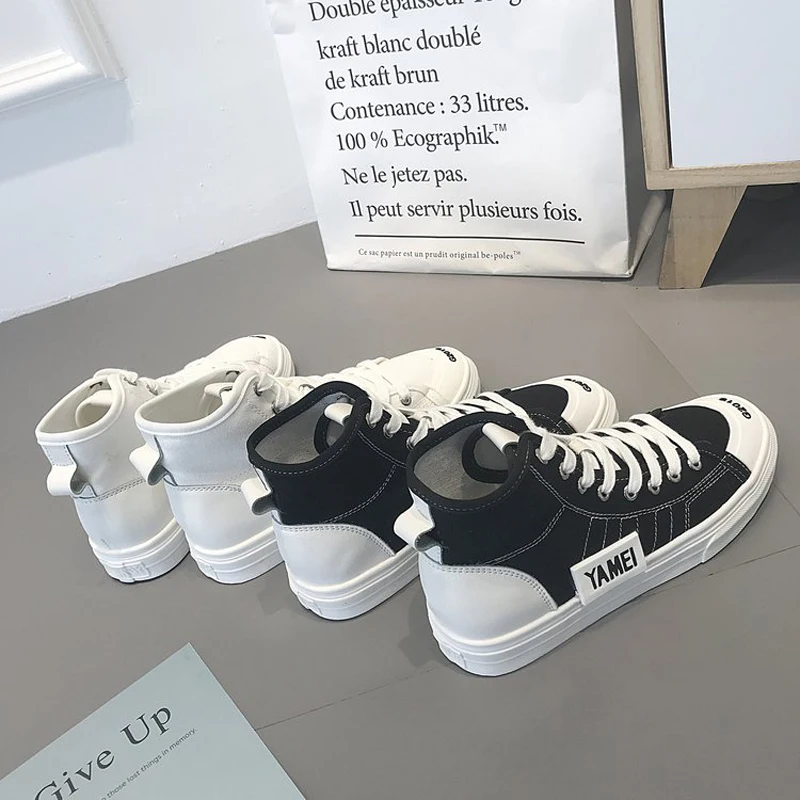 New Fashion Retro Short Boots Simple Canvas Autumn British Style Women Shoes Solid Street Short Boots XWX7361