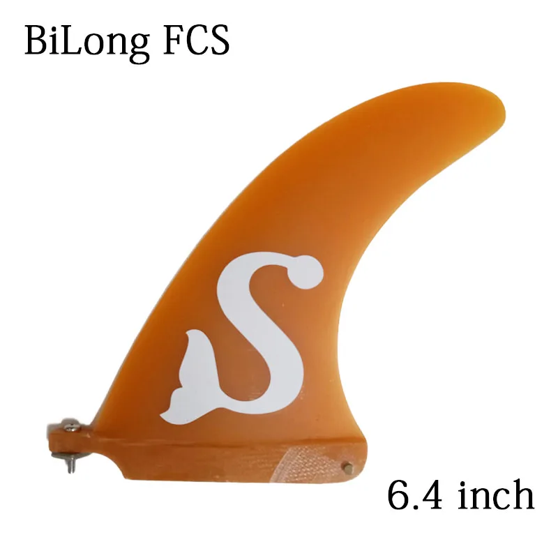 BiLong серфборд FCS плавники/6 4 дюйма весло из стекловолокна Board плавник Лонгборда Sup