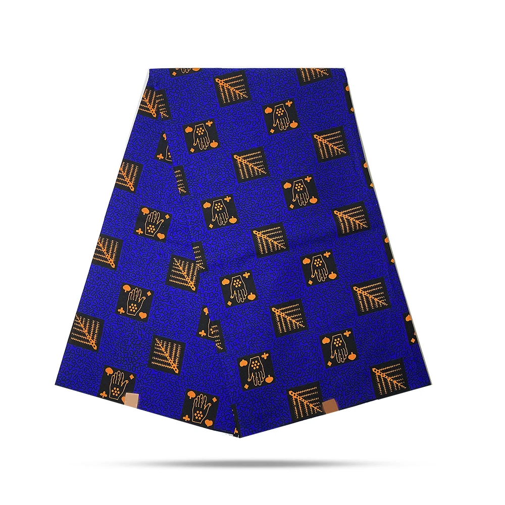 

2020 beautiful wax fabric African wax Ankara fabric all cotton material high quality Nigeria wax fabric 6 yards