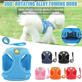 

Reflective Cat Harness And Leash Set Polyester Mesh Kitten Puppy Dogs Vest Harness Leads Pet Clothes For Small Dogs