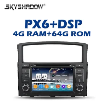 

PX6 Car DVD Player DSP Android 9.0 4G +64G GPS Google Map RDS Auto Radio wifi Bluetooth 5.0 For MITSUBISHI PAJERO 2006 2007-2012