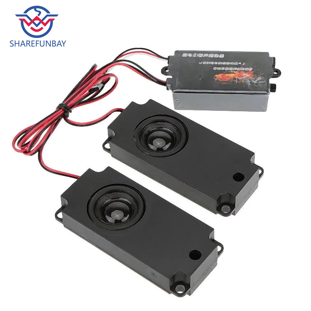 

GoolRC RC Car Second Generation Cool Throttle Linkage Groups Engine Sound Simulator With 2 Speakers for RC Sports Car Model Pa