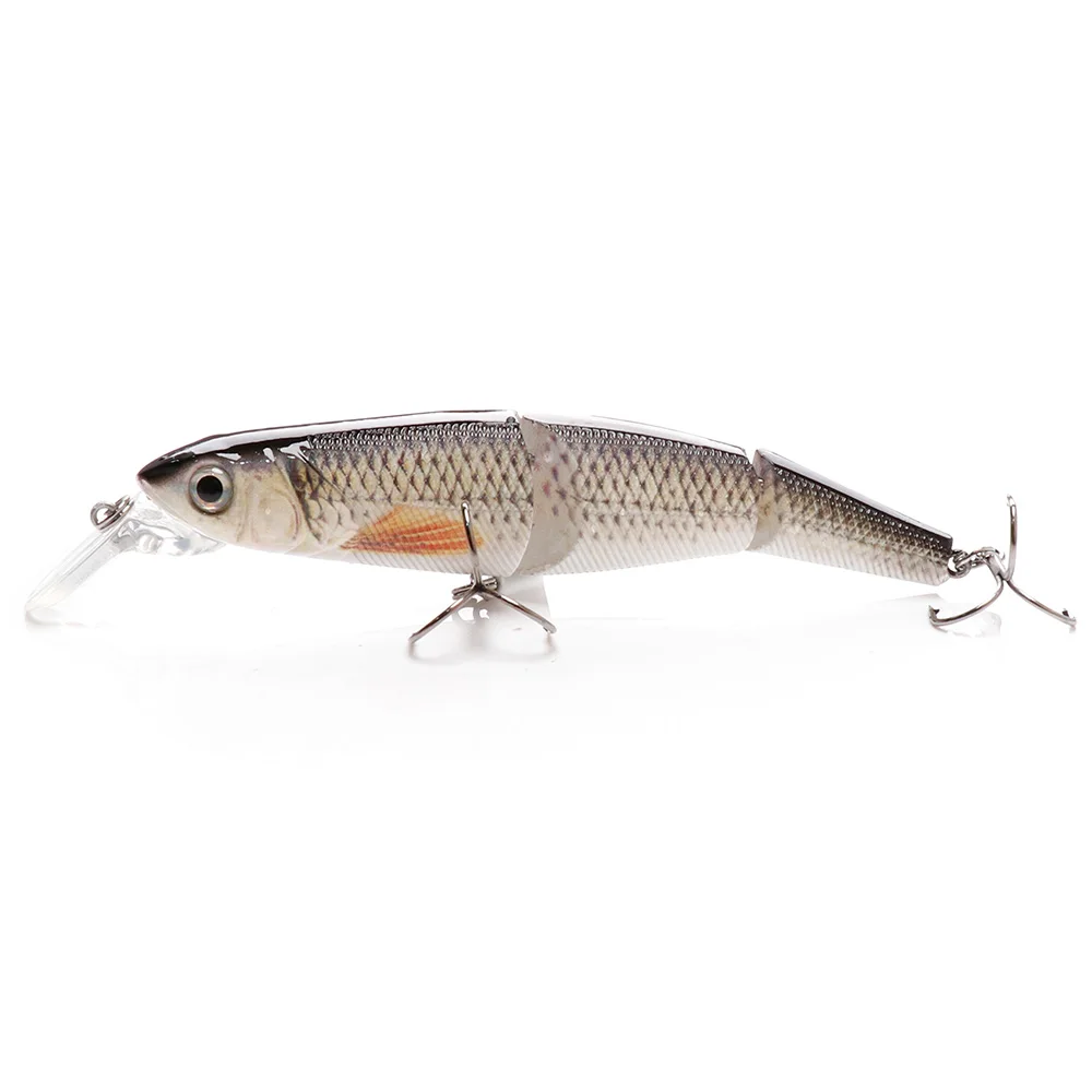 COLOR-A TREHOOK Железная пряжка соединенная 3 сегмента Swimbait 10,5 см 16 г Черный Гольян воблеры жесткая приманка для рыбалки приманка, рыболовные снасти - Цвет: COLOR-A