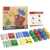 New Montessori Expression Puzzle Face Change Cube Building Blocks Toys Early Learning Educational Match Toy For Children Gift 1