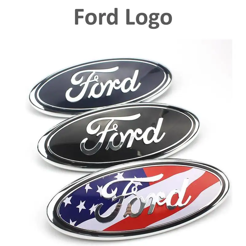 

Ford Emblem Chrome Ford Logo for Focus Mondeo Feast Escape Kuga Explorer Everest ECOBOOST Edge Taurus