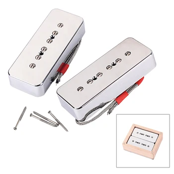

2pcs Top Quality Guitar Pickup Set Plastic Neck Pickup Guitar Humbucker Pickup Bridge Pickup for Replacement Electric Guitar
